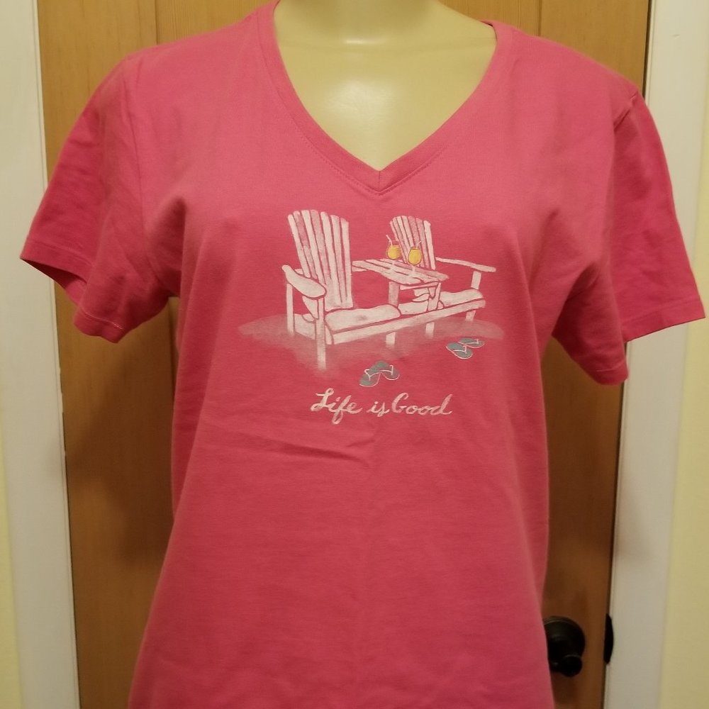 Life Is Good Crusher Tee Size M